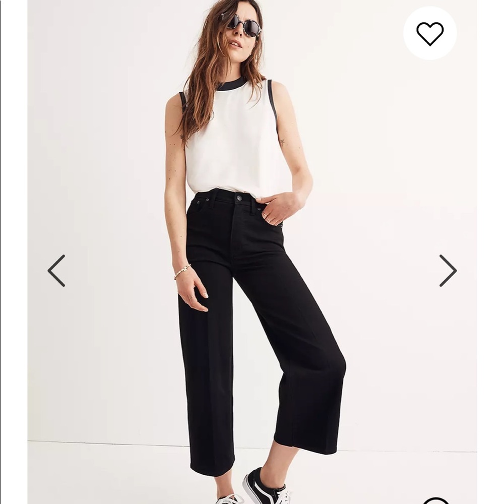 Madewell slim wide leg crop